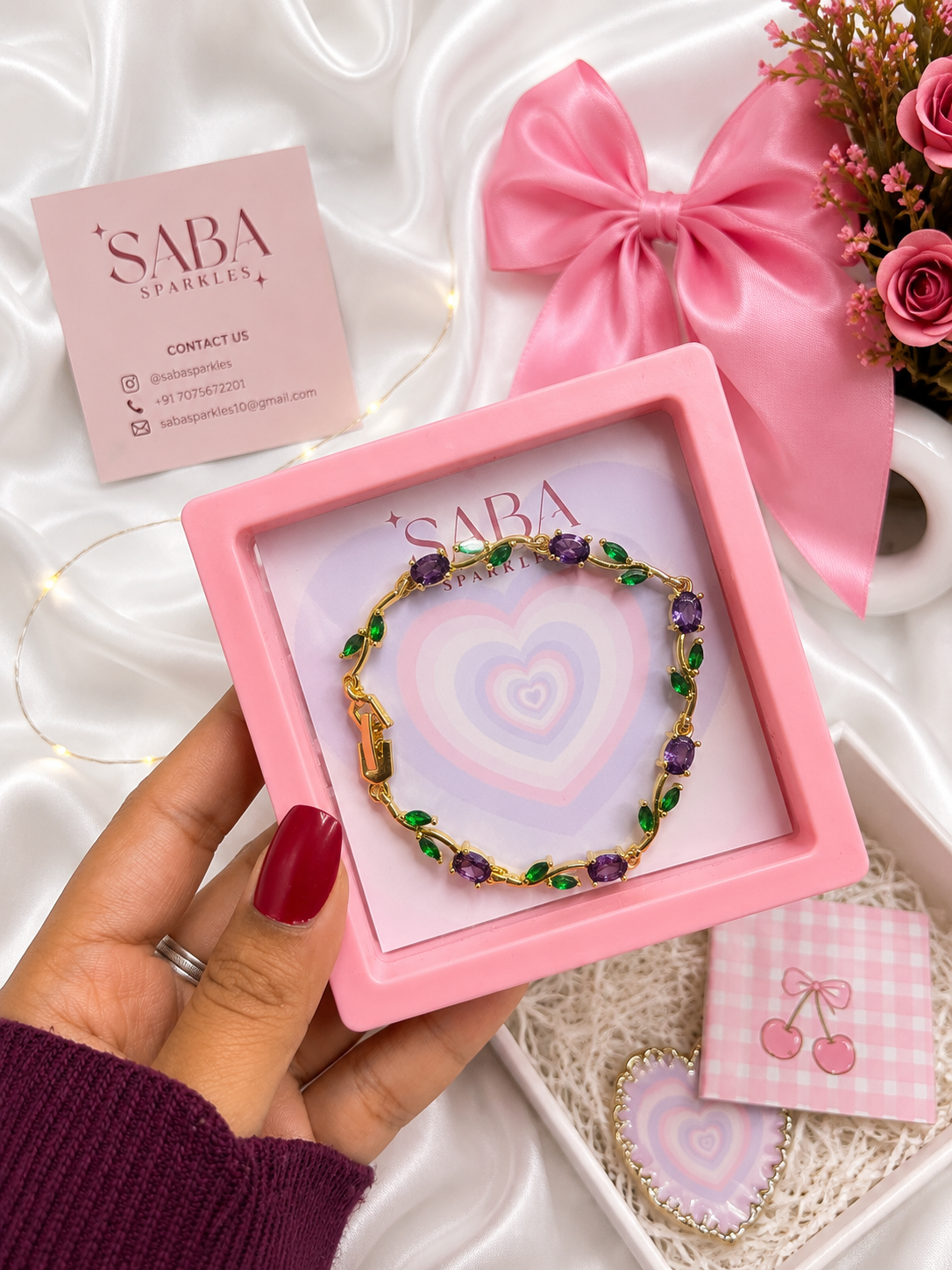 Pink Raksha Bandhan Gift Hamper for Sister