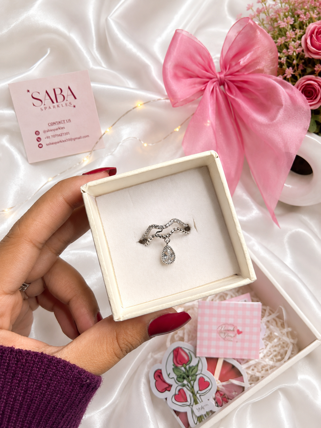 Pink Raksha Bandhan Gift Hamper for Sister