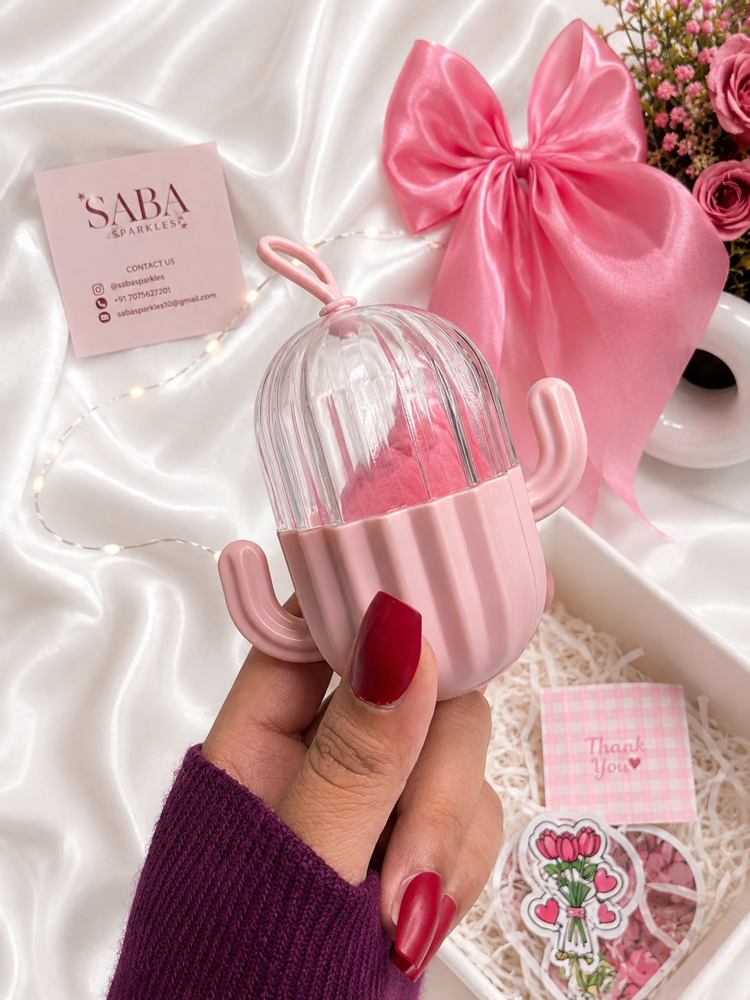 Pink Raksha Bandhan Gift Hamper for Sister