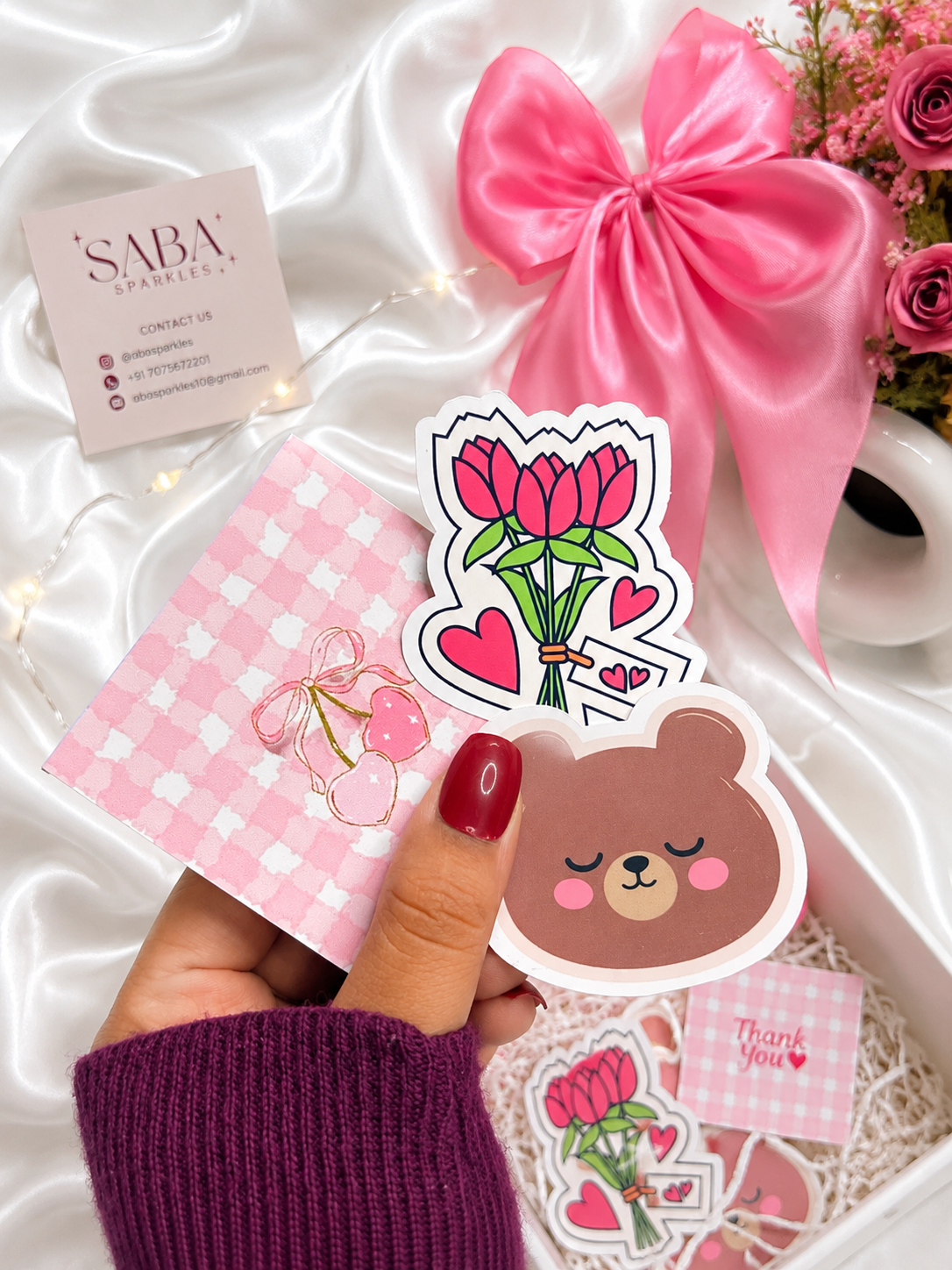 Pink Raksha Bandhan Gift Hamper for Sister